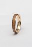 Wooden Ring Gold Mahogany