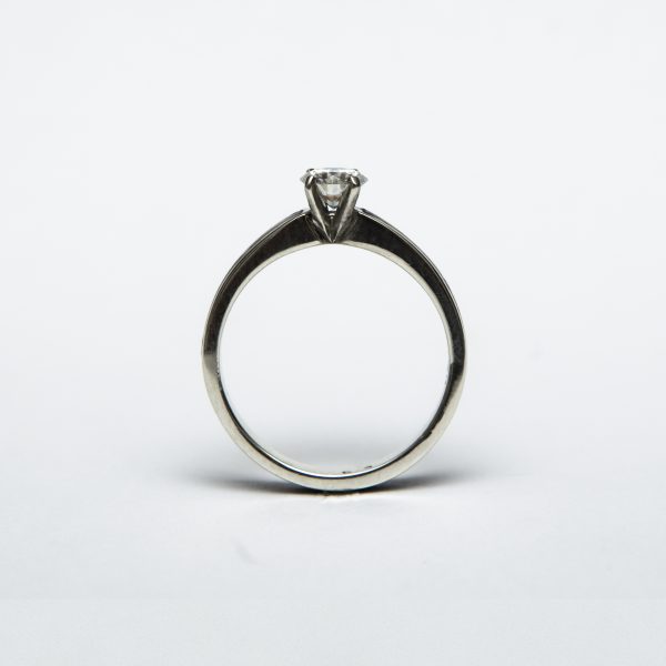 Female Dual Band Silver and Mahogany with Moissanite/Cubic Zirconia in a 4-Clasp Setting | FREE SHIPPING - Image 3